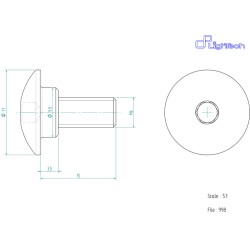 Vis LIGHTECH M6 X 15 Type...