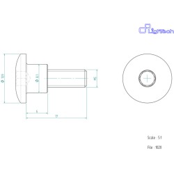 Vis LIGHTECH M5 X 17 Type...