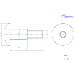 Vis LIGHTECH M6 X 25,5 Type...