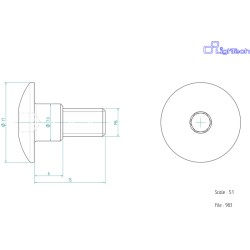 Vis LIGHTECH M6 X 15 Type...