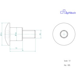 Vis LIGHTECH M5 X 16 Type...