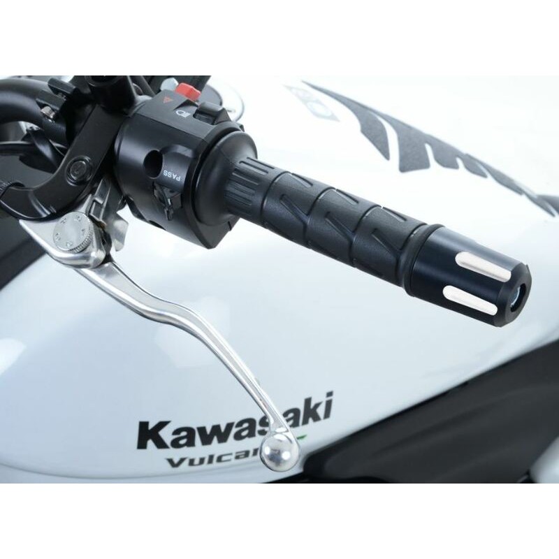 Embouts de guidon R&G RACING noir Kawasaki Vulcan 650S