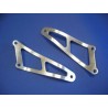 Patte de fixation de silencieux R&G RACING argent Aprilia RSV1000/R/SP