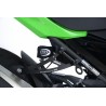 Caches orifices repose pieds arrière R&G RACING noir Kawasaki Ninja 400