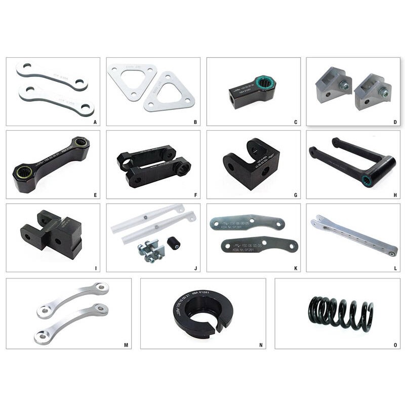 Kit de rabaissement de selle ALLOY ULTIMA -25mm type A Yamaha MT-09