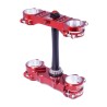 Té de fourche XTRIG Rocs Supermotard Offset Ø14-16mm rouge Kawasaki KX450F/KX250/F
