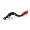 Pédale de frein ART Factory aluminium anodisé noir/embout rouge Honda