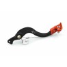 Pédale de frein ART Factory aluminium anodisé noir/embout orange  KTM/Husqvarna