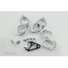 Kit de fixation de phare HIGHSIDER XS 38-41 mm, chromé