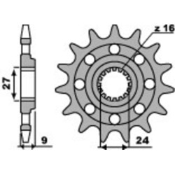 Pignon PBR Racing acier...