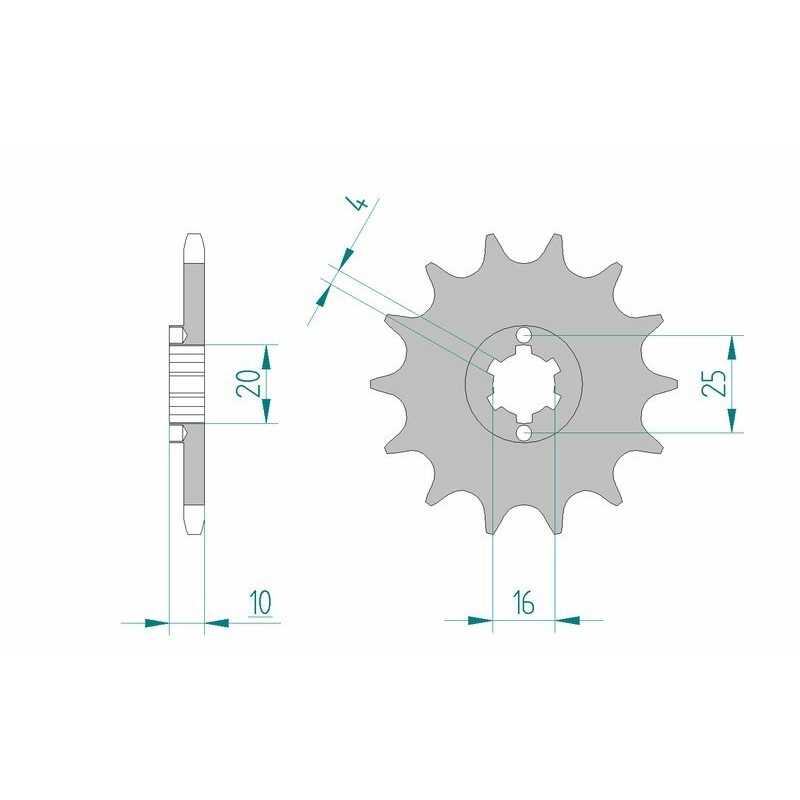 Pignon AFAM acier standard 64200 - 520
