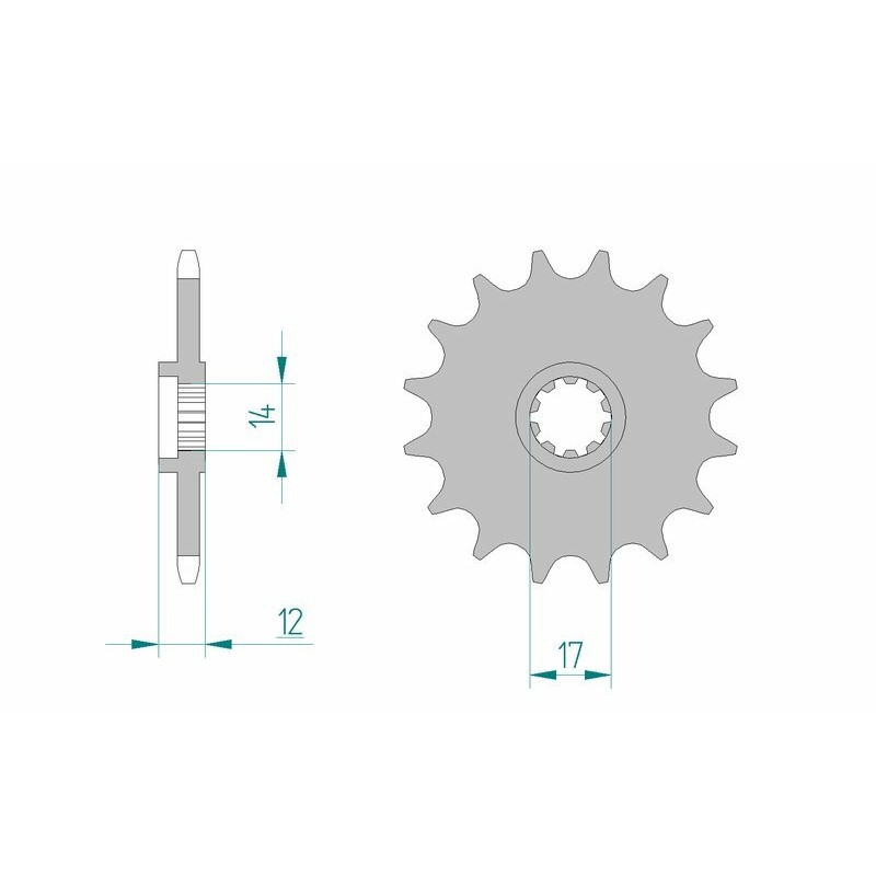 Pignon AFAM acier standard 58102 - 420