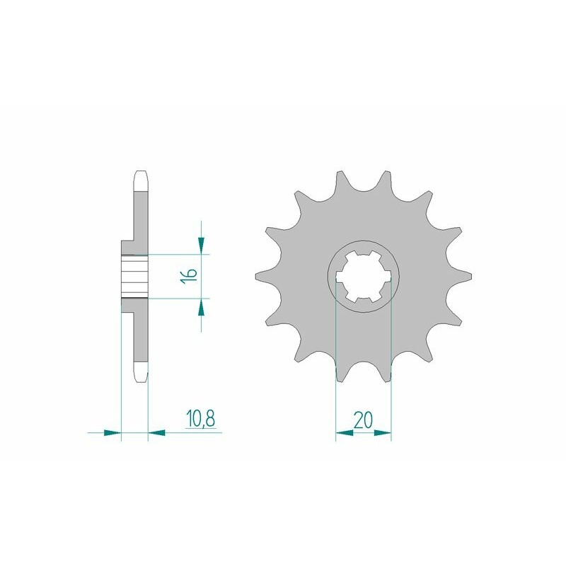 Pignon AFAM acier standard 94213 - 520