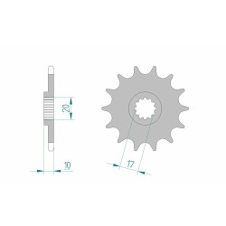 Pignon AFAM acier standard...