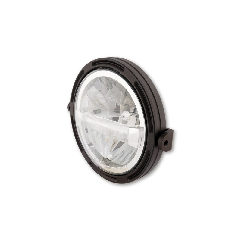 Phare LED HIGHSIDER Frame-R1 Type 4 - 7" noir montage latéral