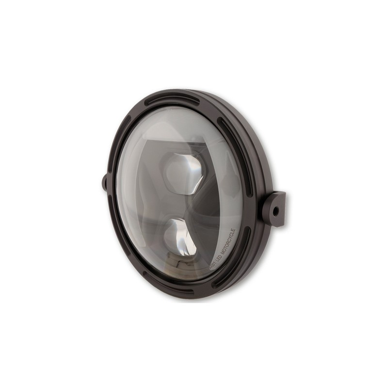 Phare LED HIGHSIDER Frame-R1 Type 8 - 7" noir montage latéral