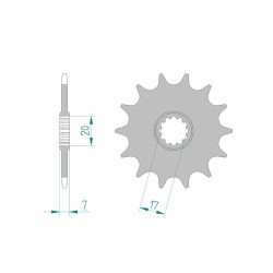 Pignon AFAM acier standard...