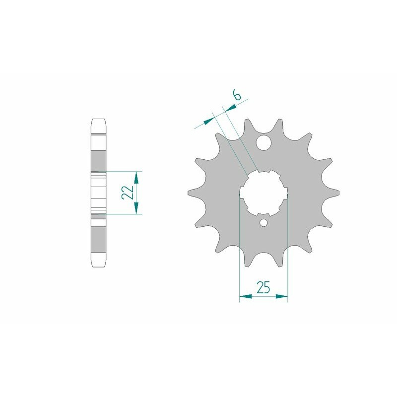 Pignon AFAM acier standard 24401 - 530