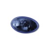 Insert de phare H4 HIGHSIDER ovale, verre clair de couleur bleue, avec feu de position