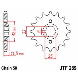 Pignon JT SPROCKETS acier...