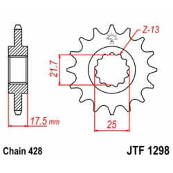 Pignon JT SPROCKETS acier...