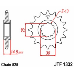 Pignon JT SPROCKETS acier...