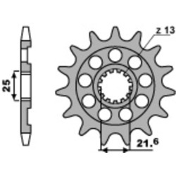 Pignon PBR acier standard...