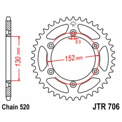 Couronne JT SPROCKETS acier...