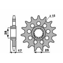 Pignon PBR Racing acier...