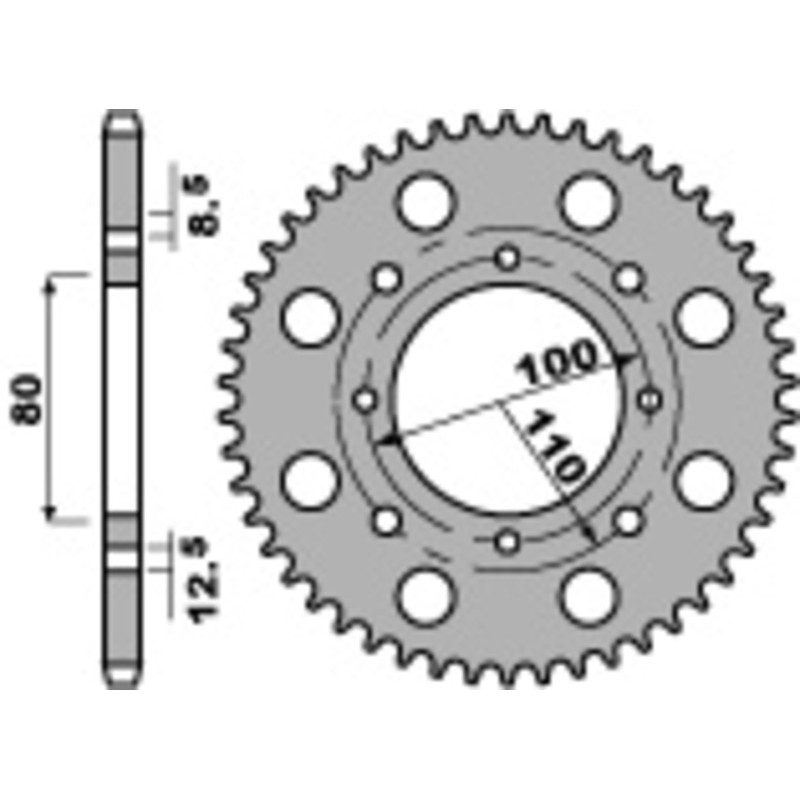 Couronne PBR acier standard 819 - 520