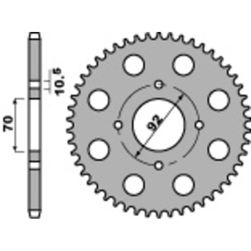 Couronne PBR acier standard 476 - 530