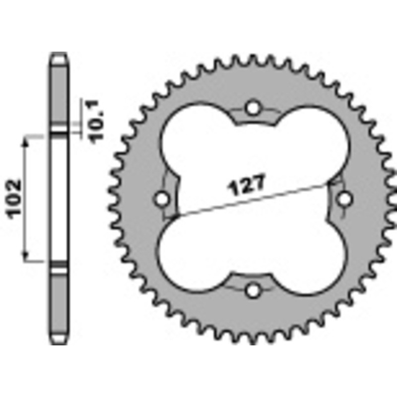 Couronne PBR acier standard 4480 - 520