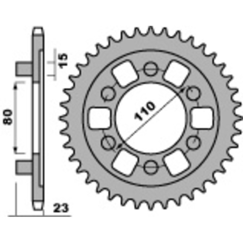 Couronne PBR acier standard 3553 - 520