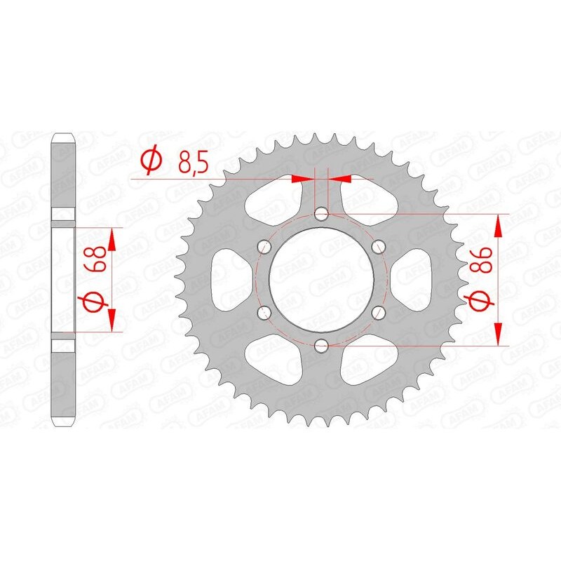 Couronne AFAM acier standard 16201 - 428