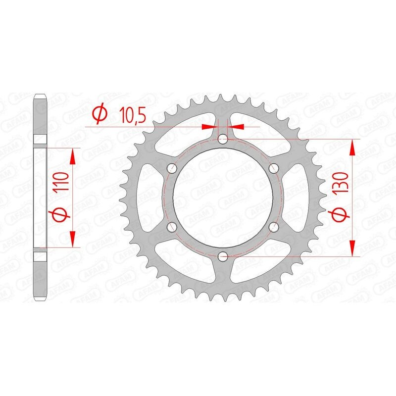 Couronne AFAM acier standard 16500 - 520