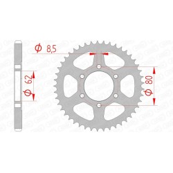 Couronne AFAM acier...