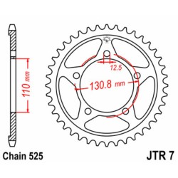 Couronne JT SPROCKETS acier...