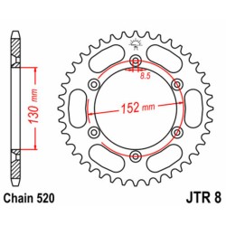 Couronne JT SPROCKETS acier...