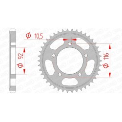 Couronne AFAM acier...