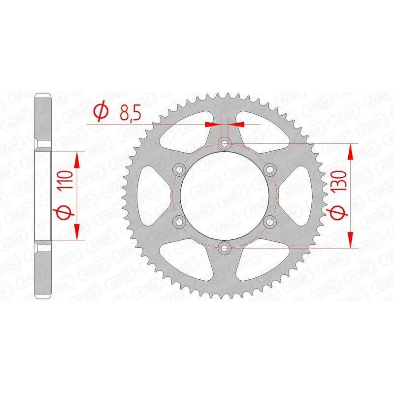 Couronne AFAM acier standard 116100 - 420