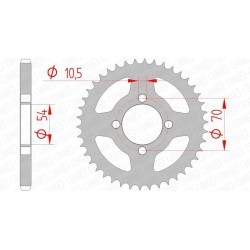 Couronne AFAM acier...