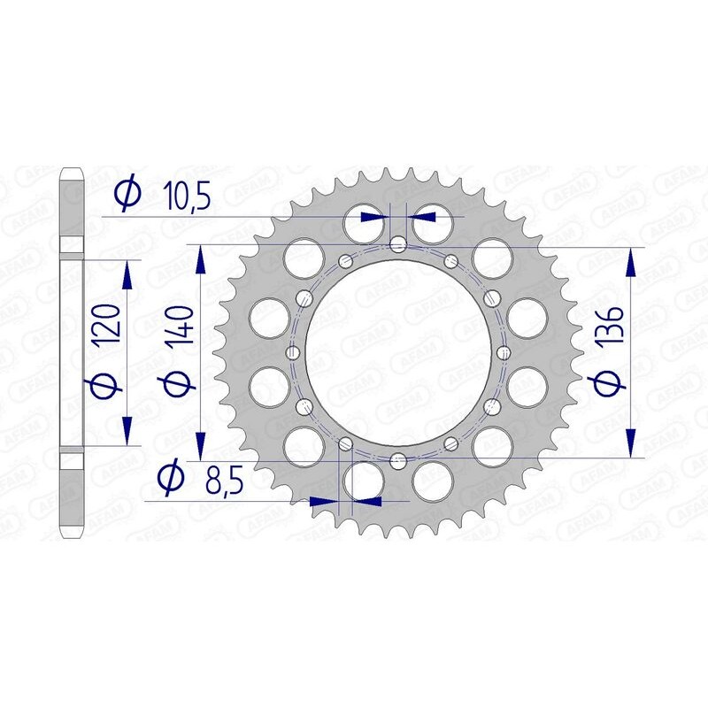 Couronne AFAM aluminium 17404520