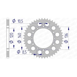 Couronne AFAM aluminium...