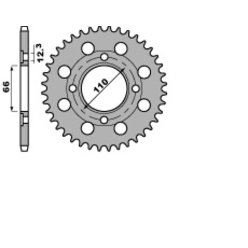 Couronne PBR acier standard 849 - 530