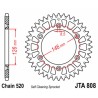 Couronne JT SPROCKETS aluminium Ultra-Light anti-boue 808 - 520