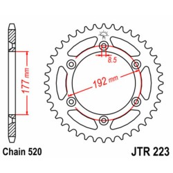 Couronne JT SPROCKETS acier...