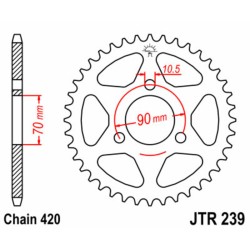 Couronne JT SPROCKETS acier...
