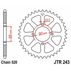 Couronne JT SPROCKETS acier...