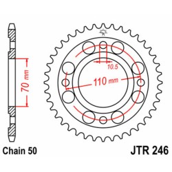 Couronne JT SPROCKETS acier...