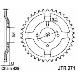 Couronne JT SPROCKETS acier...
